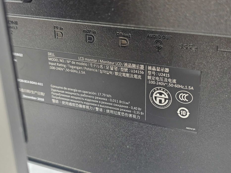 Monitor LED DELL U2415b 24" FullHD