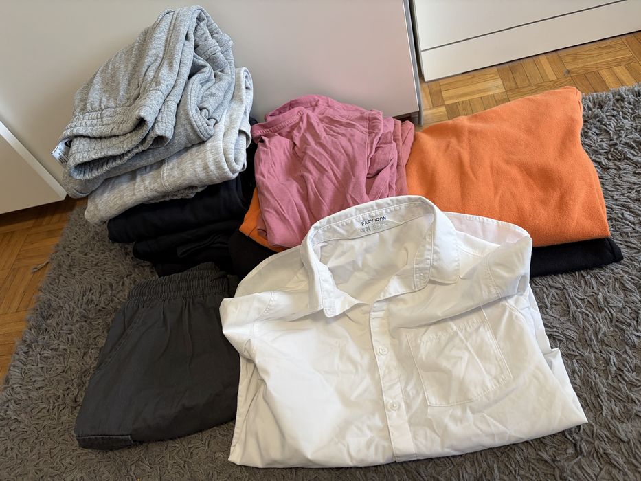 Zestaw ubran 158/164 spodnie bluzy koszula