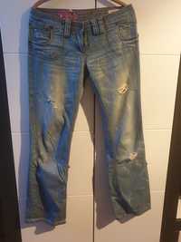 Spodnie jeans dziury rozm 38/M