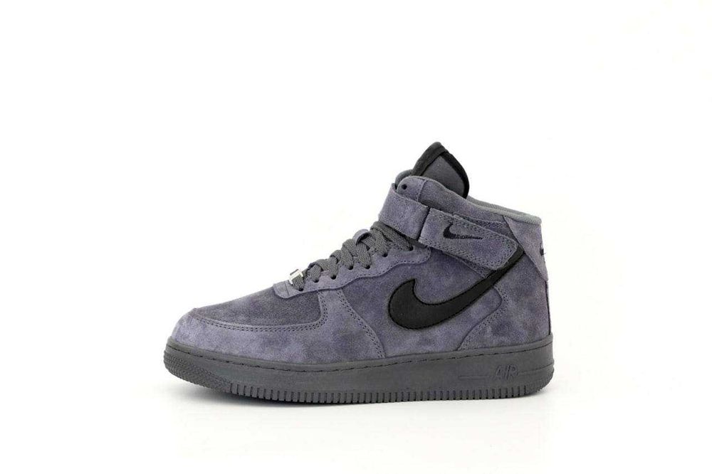 Мужские зимние замшевые кроссовки Nike Air Force 1 High зимові найк