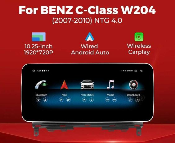Radio samochodowe Mercedes W205 X253 W447 Android CarPlay
