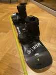 Zestaw snowboardowy dla dziecka 110 cm – deska, buty, wiązania
