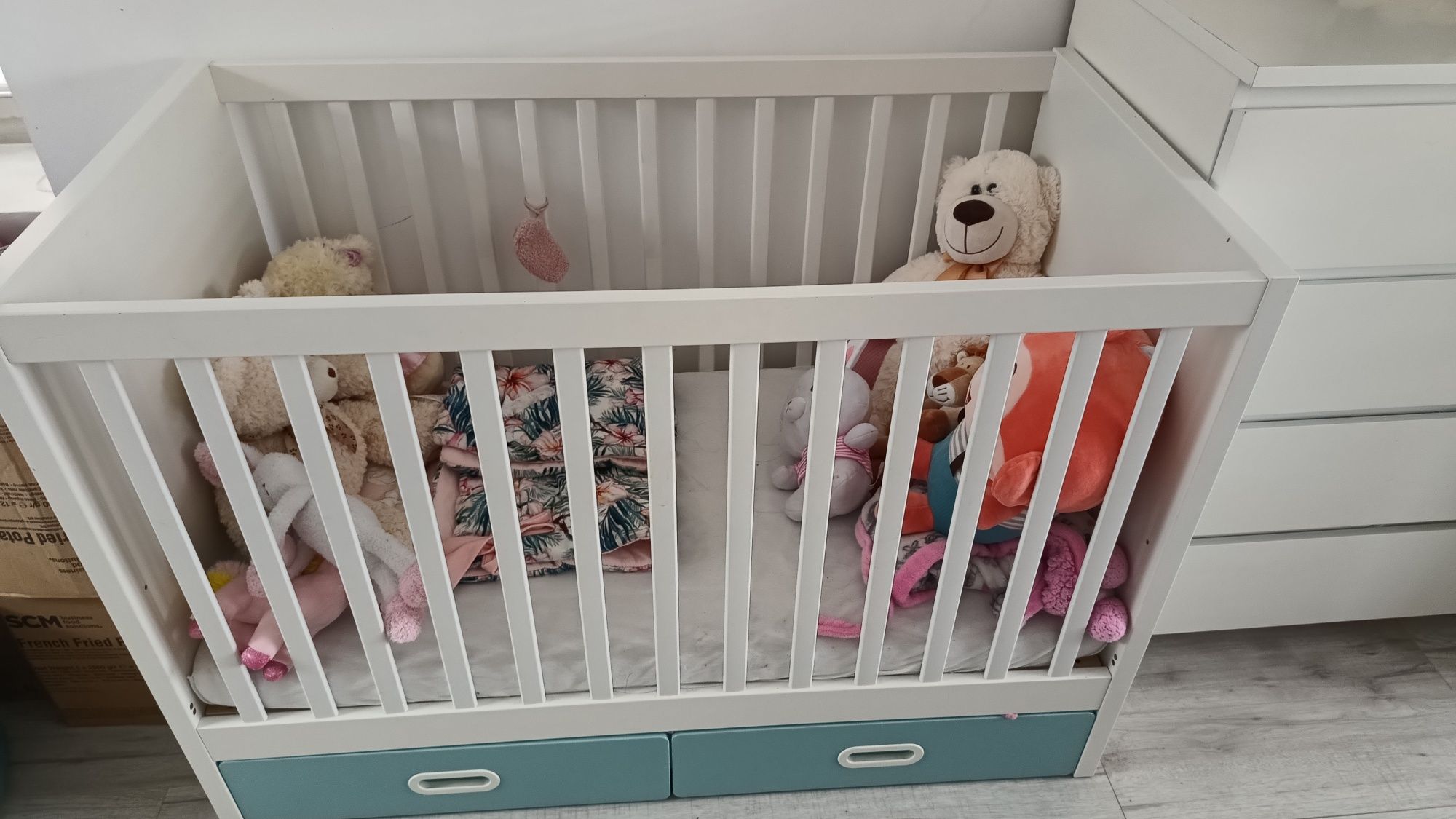 Łóżeczko dziecięce IKEA Stuva - używane, funkcjonalne!
