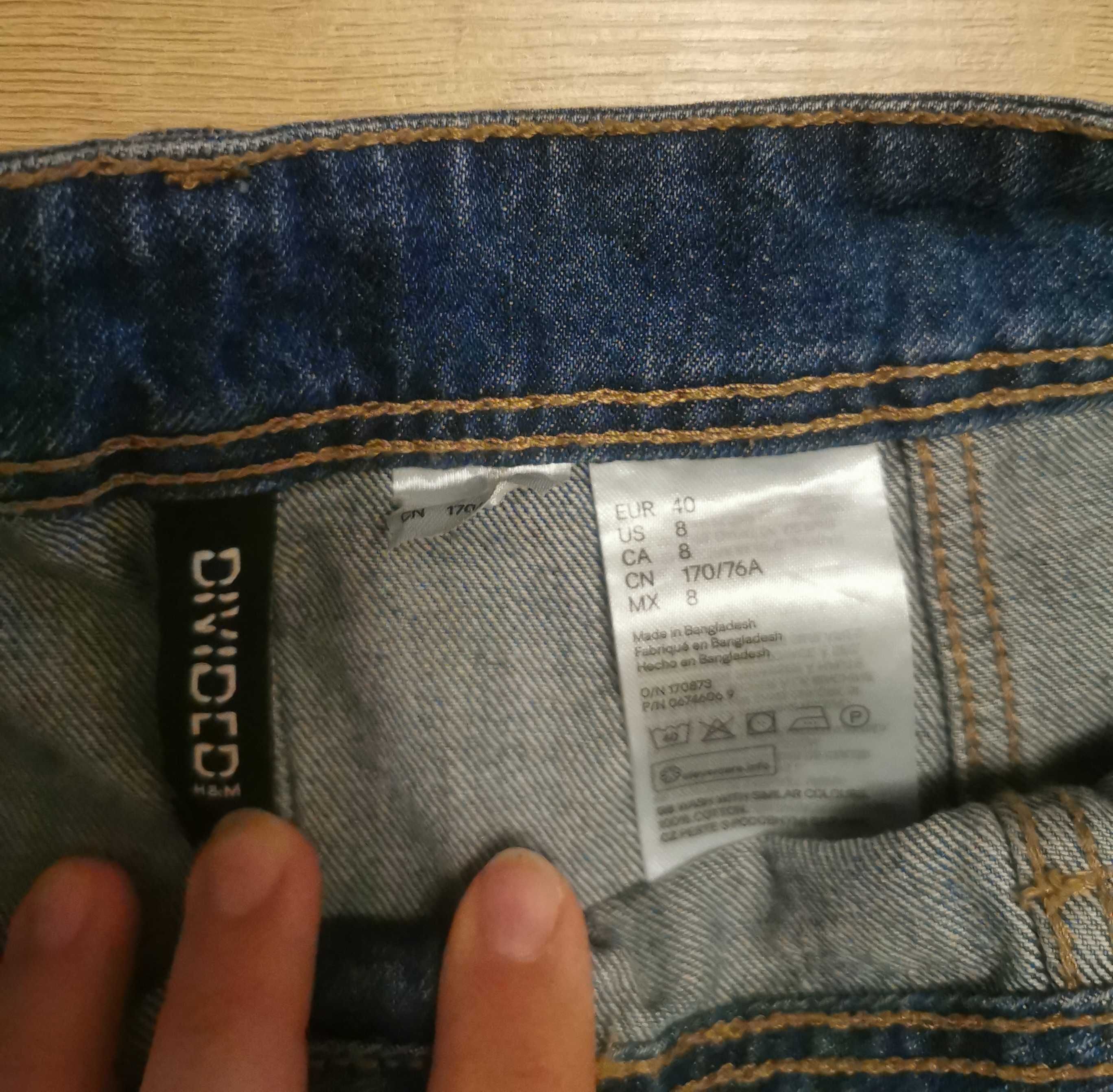 Spódniczka na guziki jeansowa H&M r. 40