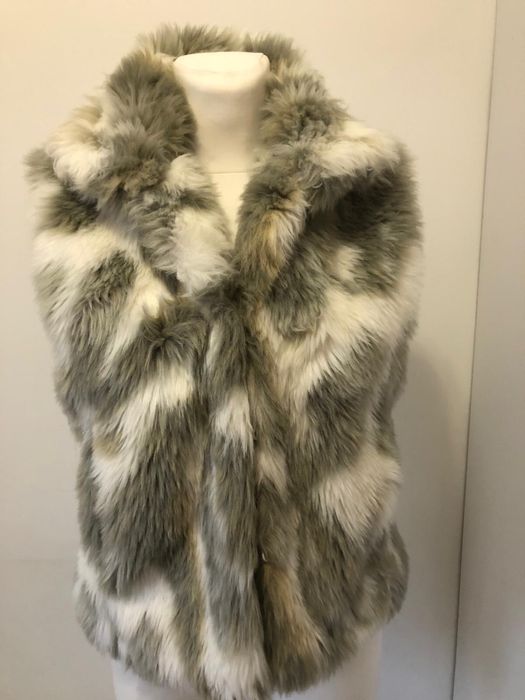 Bezrękawnik futro futerko sztuczne kamizelka rozmiar m 38