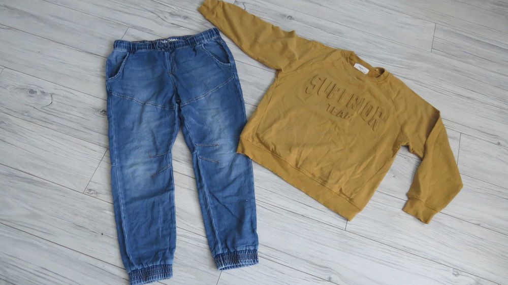 Paka dla chłopaka 164 bluzy spodnie jeansy