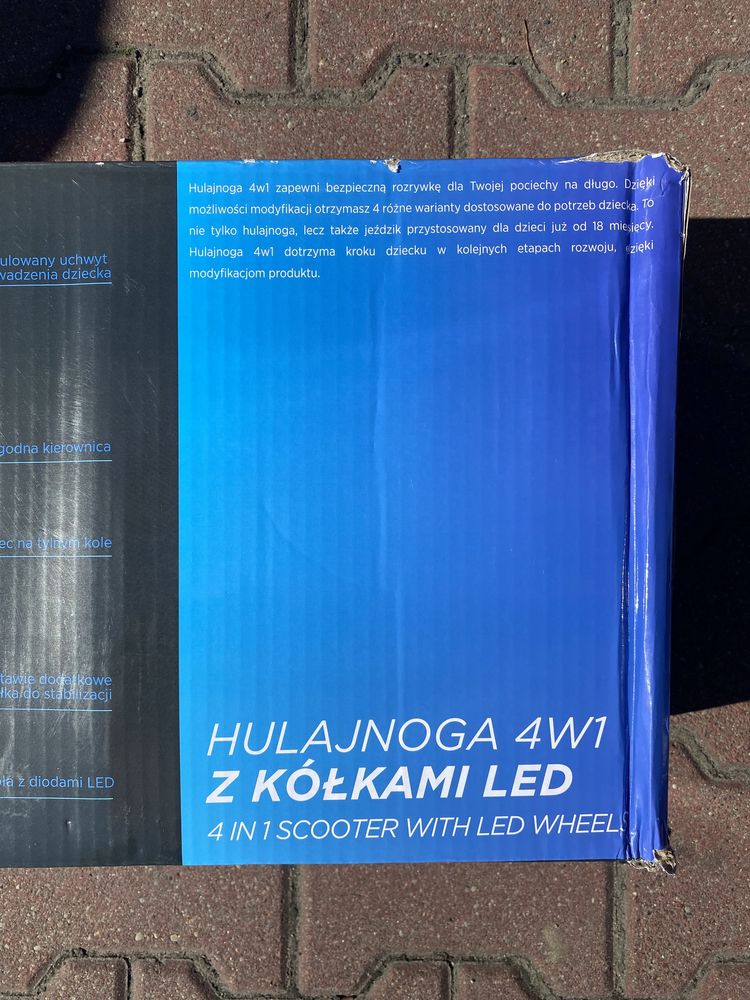 Hulajnoga 4w1 z kółkami Led Seven4seven