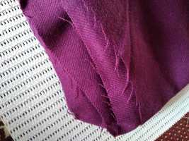 Отрез костюмной ткани шерсть фиолетовая для пошива одежды