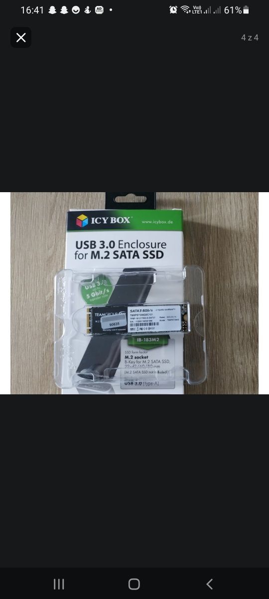 Dysk przenośny do każdej konsoli komputera itp DYSK SSD M.2 SKHYNIX 1