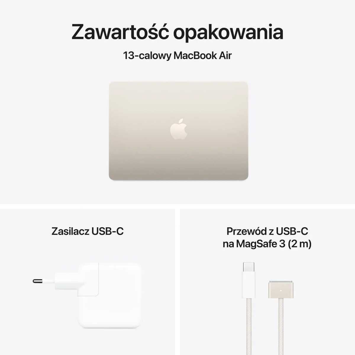 Apple MacBook Air 13" 2025 M4 10-core CPU 512GB SSD 16GB RAM TANIEJ!
