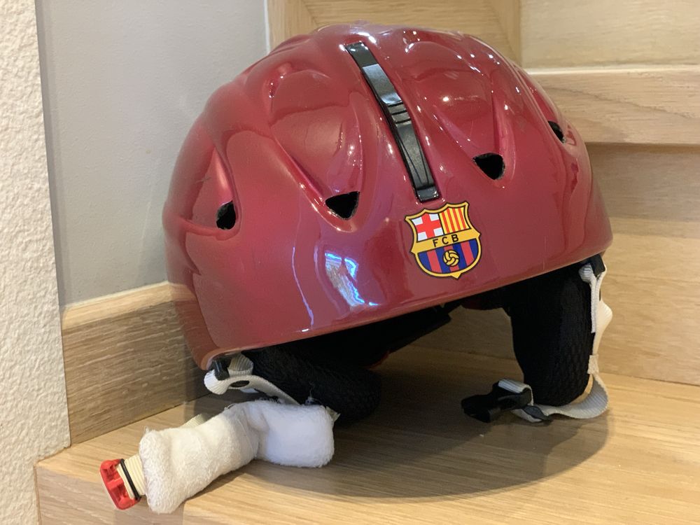 Kask FC Barcelona + gogle. Komplet!