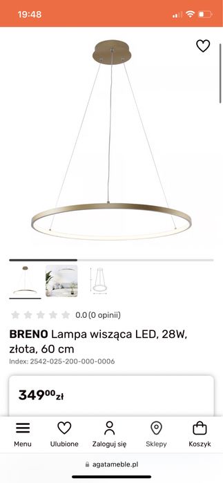 Lampa wisząca LED marki Breno