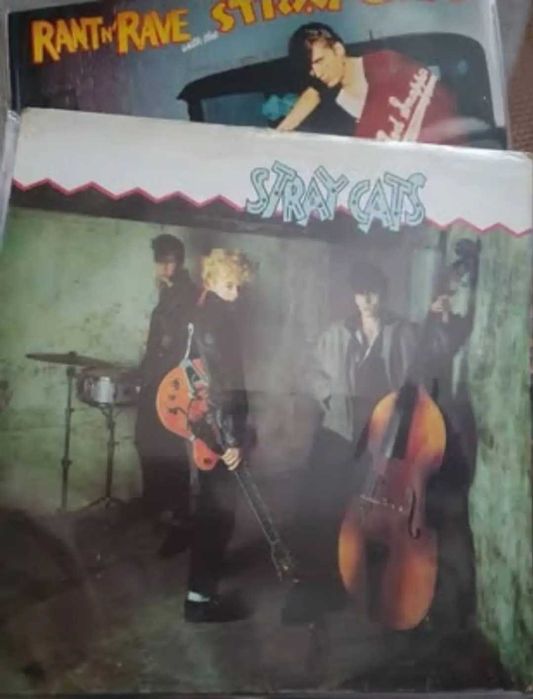 Stray Cats  2 albuns capss e discos muito bom estado
