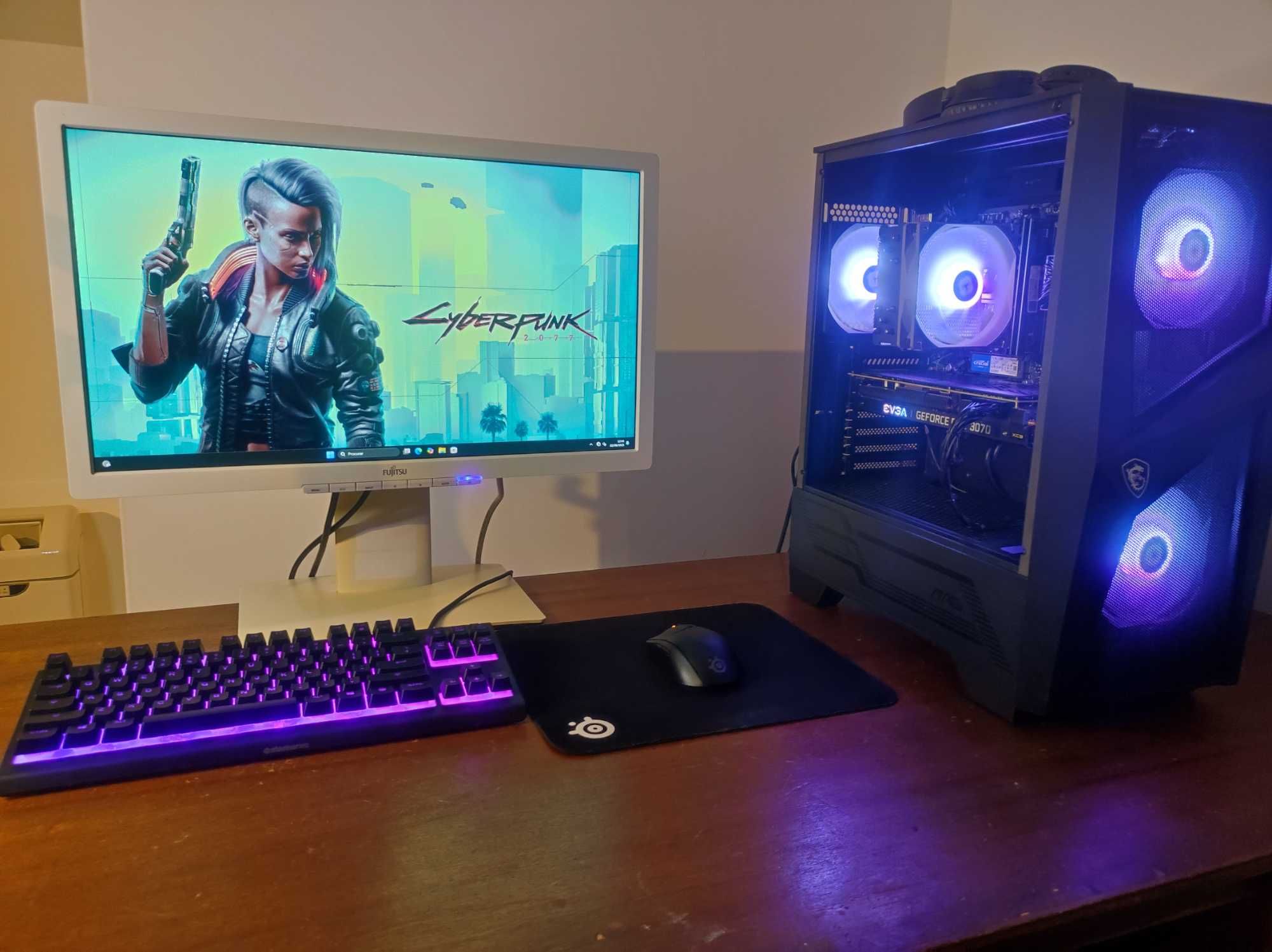PC Gaming Ryzen 5500 4.2GHz / RTX 3070 / 32GB 3200 / RGB / 1TB NVMe