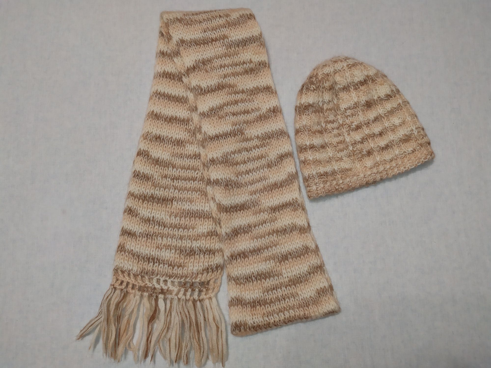 Жіночі шапка та шарф набір шапка і шарф женская вязаная шапка и шарф