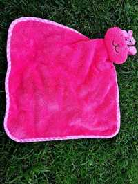 Miękki różowy ręcznik dla dziecka _ nowy