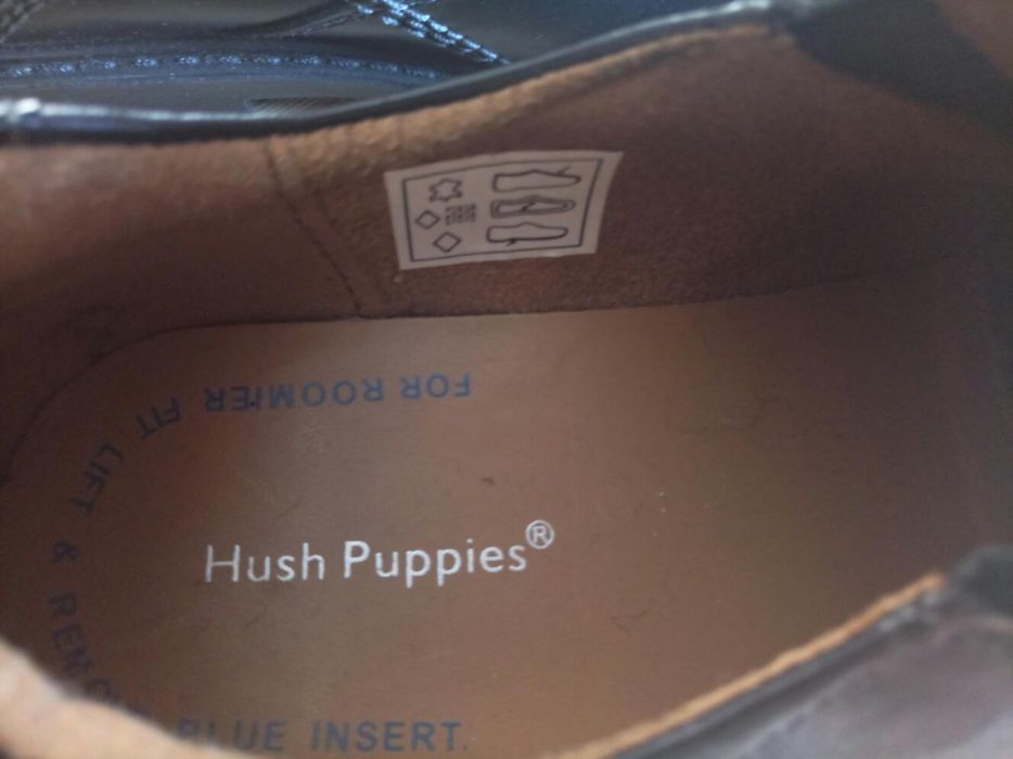 НОВЫЕ КОЖА Чёрные туфли Hush Puppies Размер 37 Оригинал