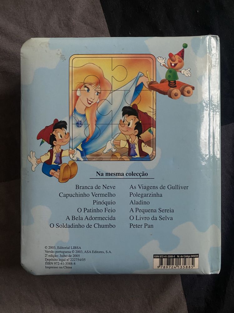 3 livros - historias com puzzle