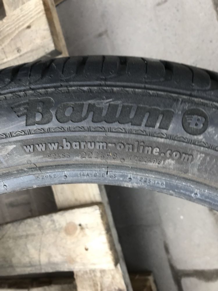 Barum 225/45r18 комплект літо резина шини б/у склад оригінал