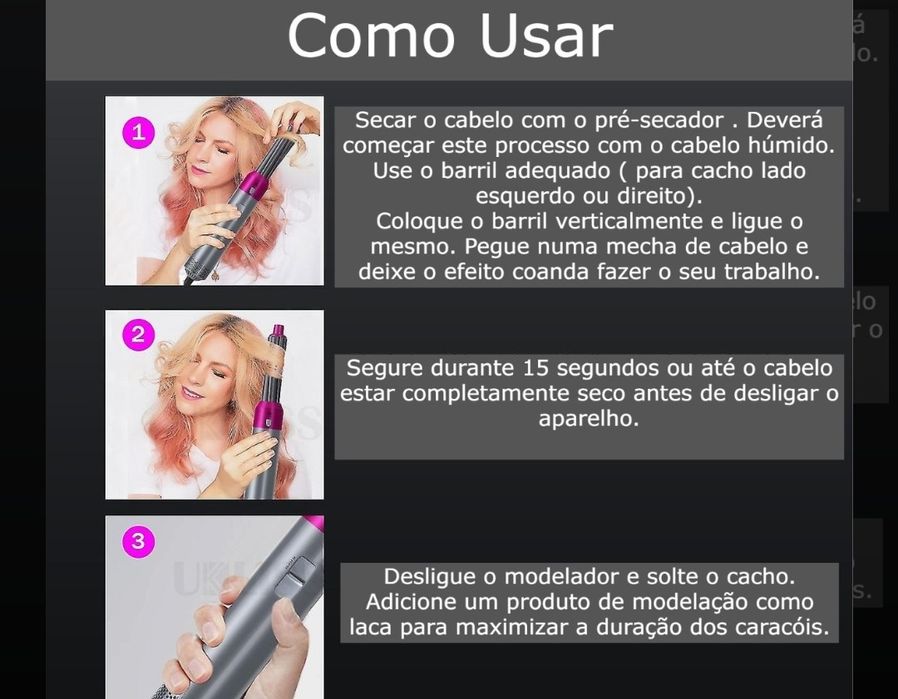 Secador cinco em um