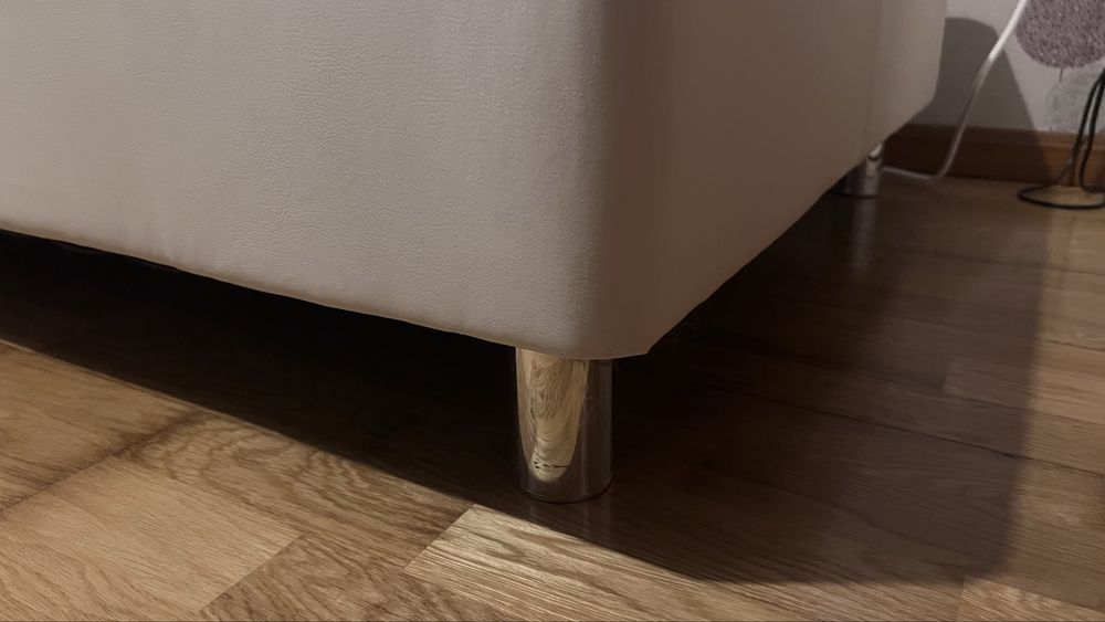 Cama sommier branco solteiro