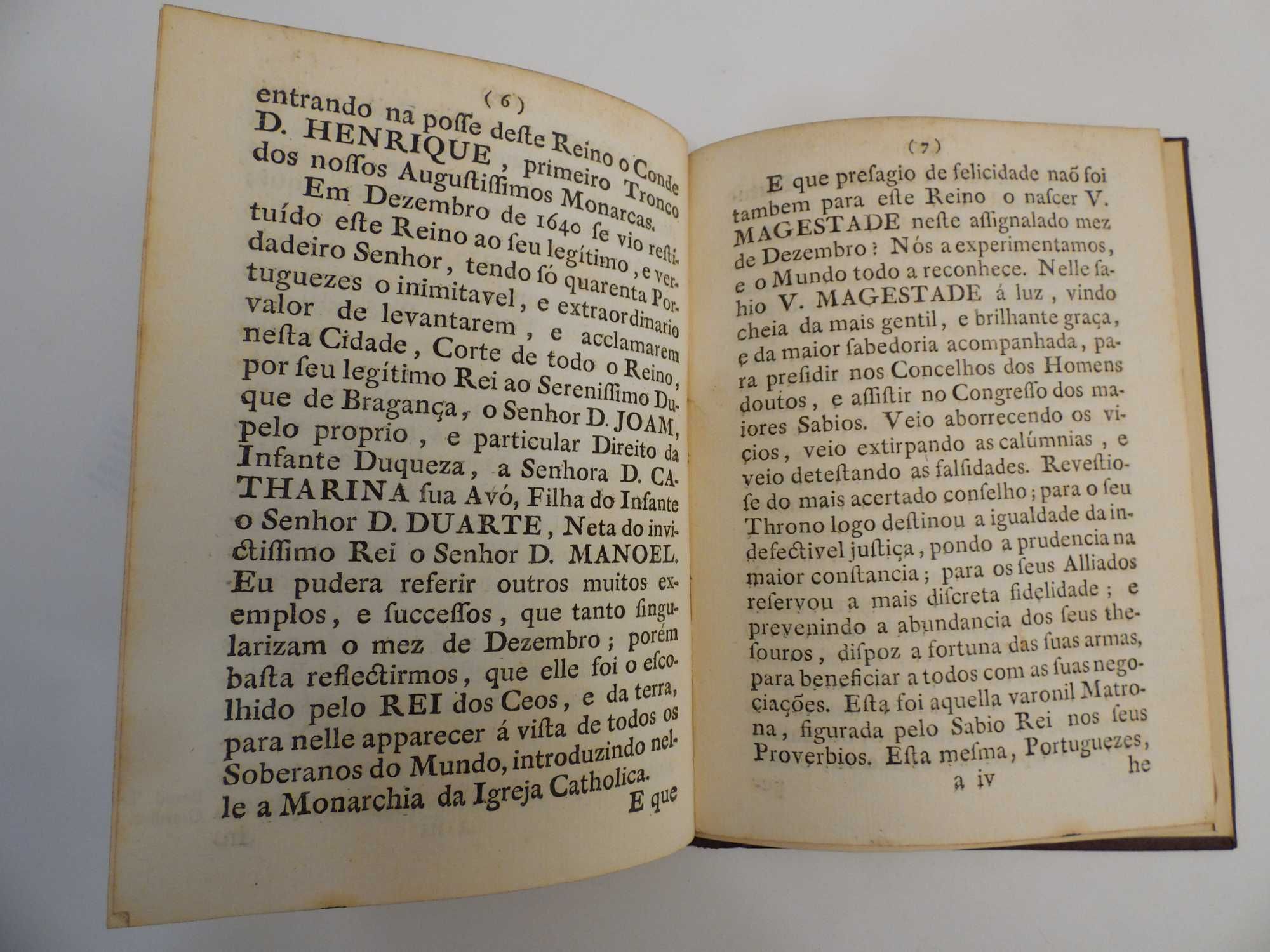 Livro Oração Panegyrica - 1778