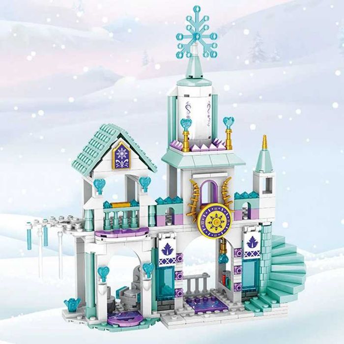 Klocki Elsa Kraina Lodu Zamek Pałac Lodowy 360 ele jak klocki lego