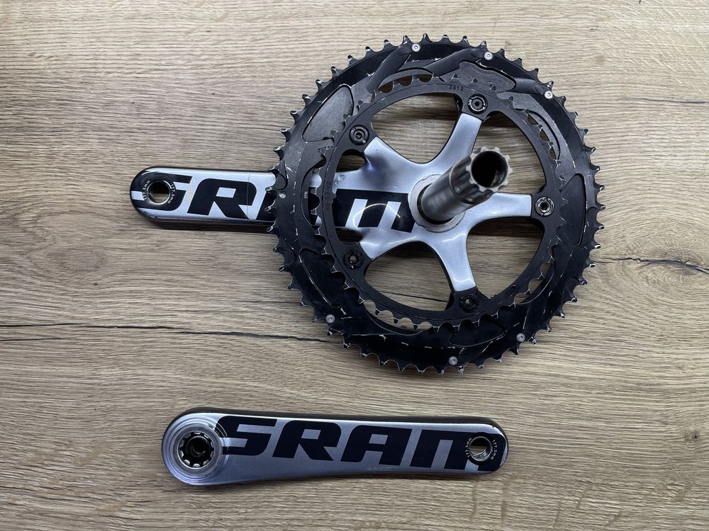 Карбонова система, шатуни SRAM RED 53/39, GXP, 10/11 шв., 177,5мм