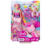 Barbie Dreamtopia Lalka Księżniczka Zakręcone pasemka + akcesoria
