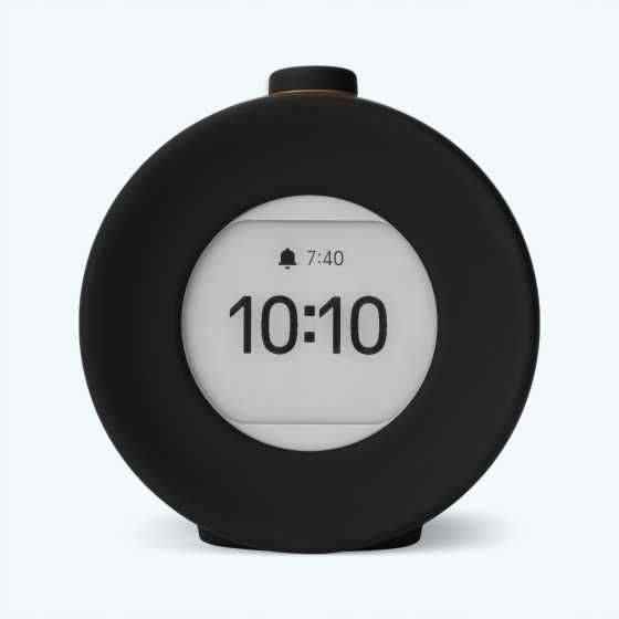 Budzik MUDITA Harmony 2 Charcoal Black Czarny Cichy LED USB-C