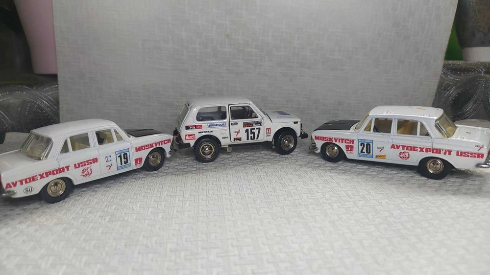 Масштабні моделі Москвич,Ніва раллі