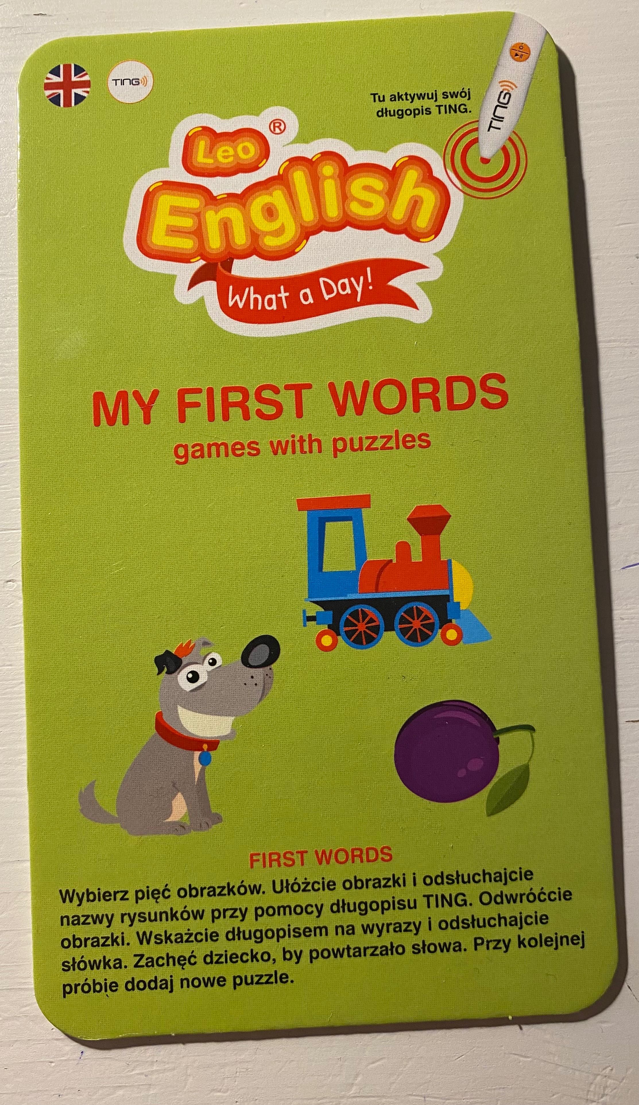 Puzzle Leo English dla 3-5 lat