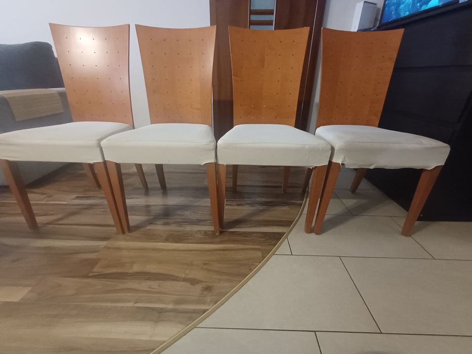 Krzesło 4 szt tapicerowane