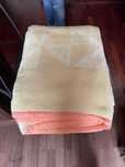 cobertor laranja quentinho cama solteiro