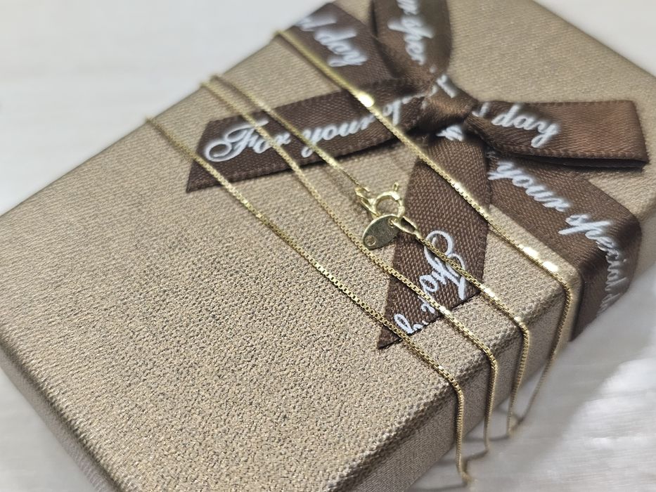 Złoty łańcuszek delikatny SPLOT DAMSKI PR 585