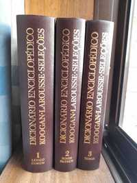 Dicionário Enciclopédico Koogan. Larousse.Seleções. - 3 volumes