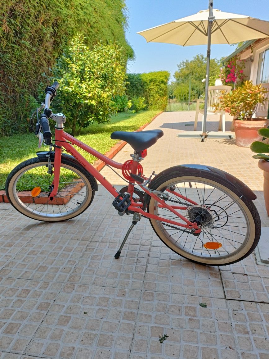 Bicicleta Infantil Roda 20 - Cor Salmão-Excelente Estado!