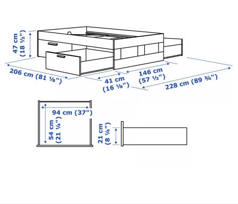 estrutura de uma cama