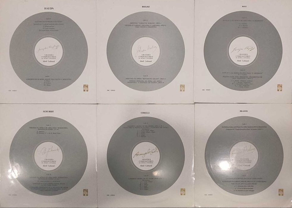 Lote VINIL Grandes Compositores Da Musica Universal (Ler descrição)