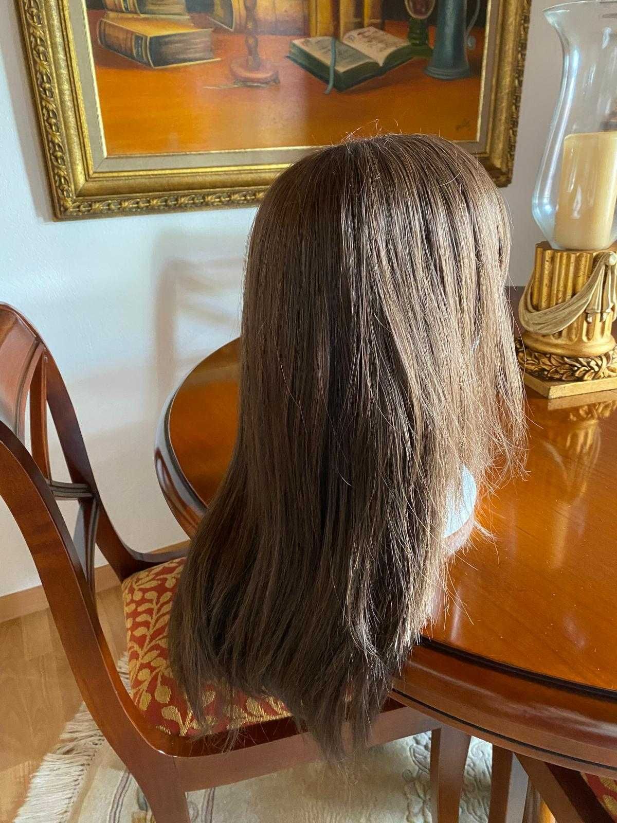 Peruca estilo cabelo natural