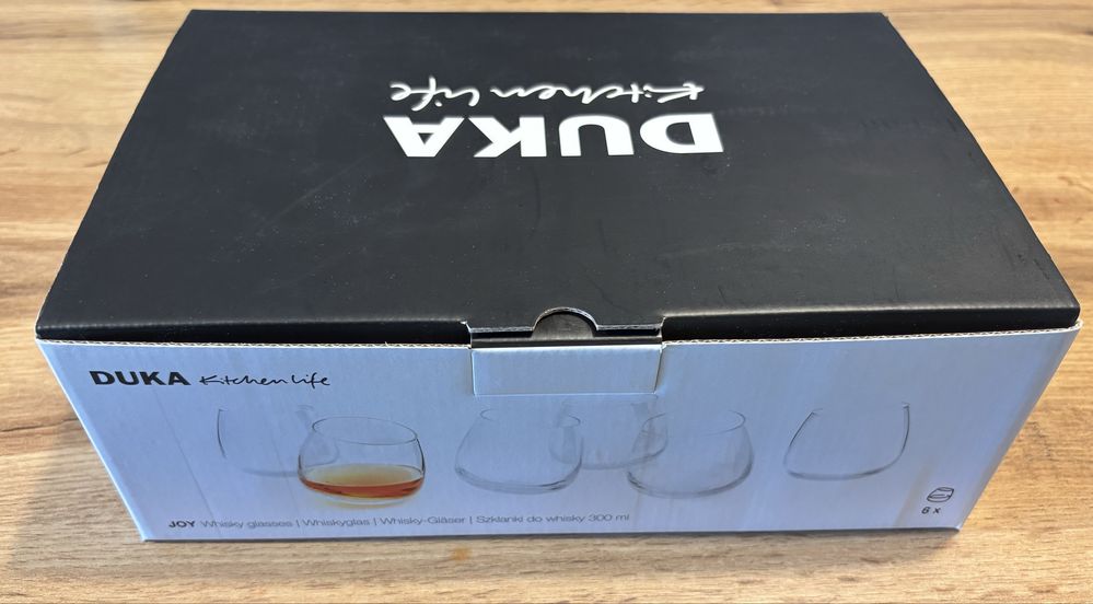Nowe szklanki do Whiskey Duka Joy