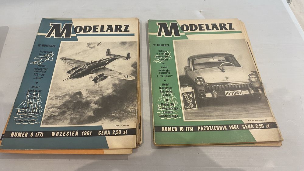 Czasopismo modelarz zestaw 41 szt stare gazety modele