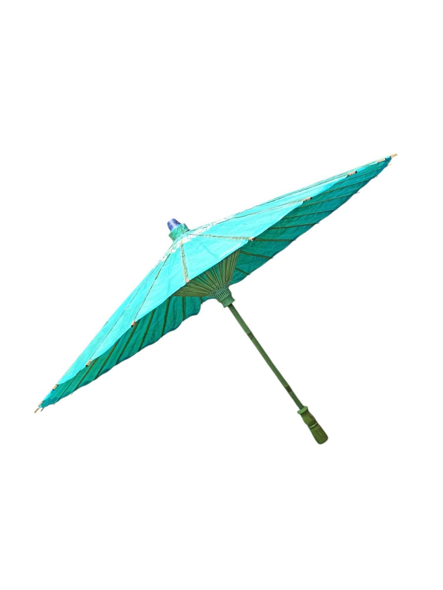 60s Traditional Chinese Oil Paper Cosplay Zdobiony Parasol Vintage