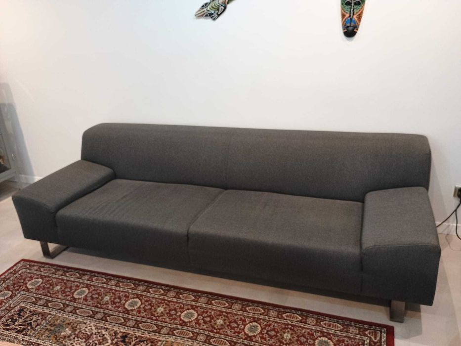 Kanapa szara do salonu - 240 cm