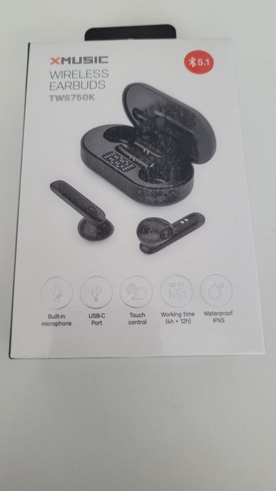 Słuchawki bezprzewodowe XMUSIC TWS750K