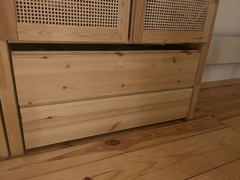Ivar szuflada x2, sosna, 80x30x18