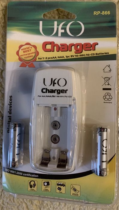 Зарядное устройство AA/AAA UFO RP-866 + 2 AA 2500mAh