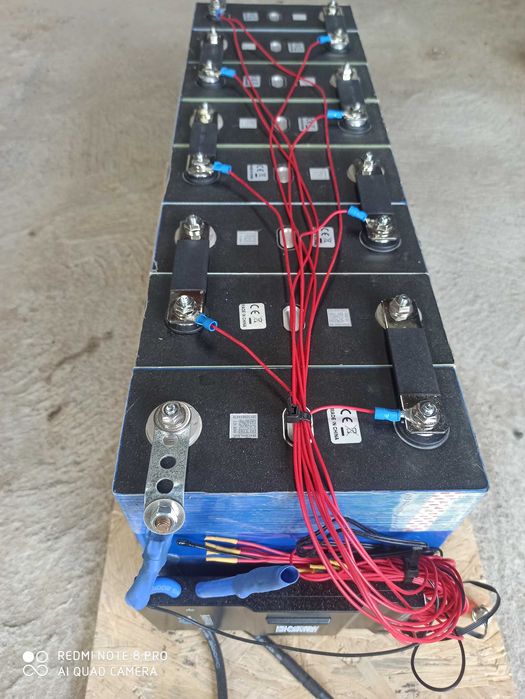 Magazyn Energii 24V-10kWh Ogniwa LiFePo4 8 x 360Ah z BMS 100A