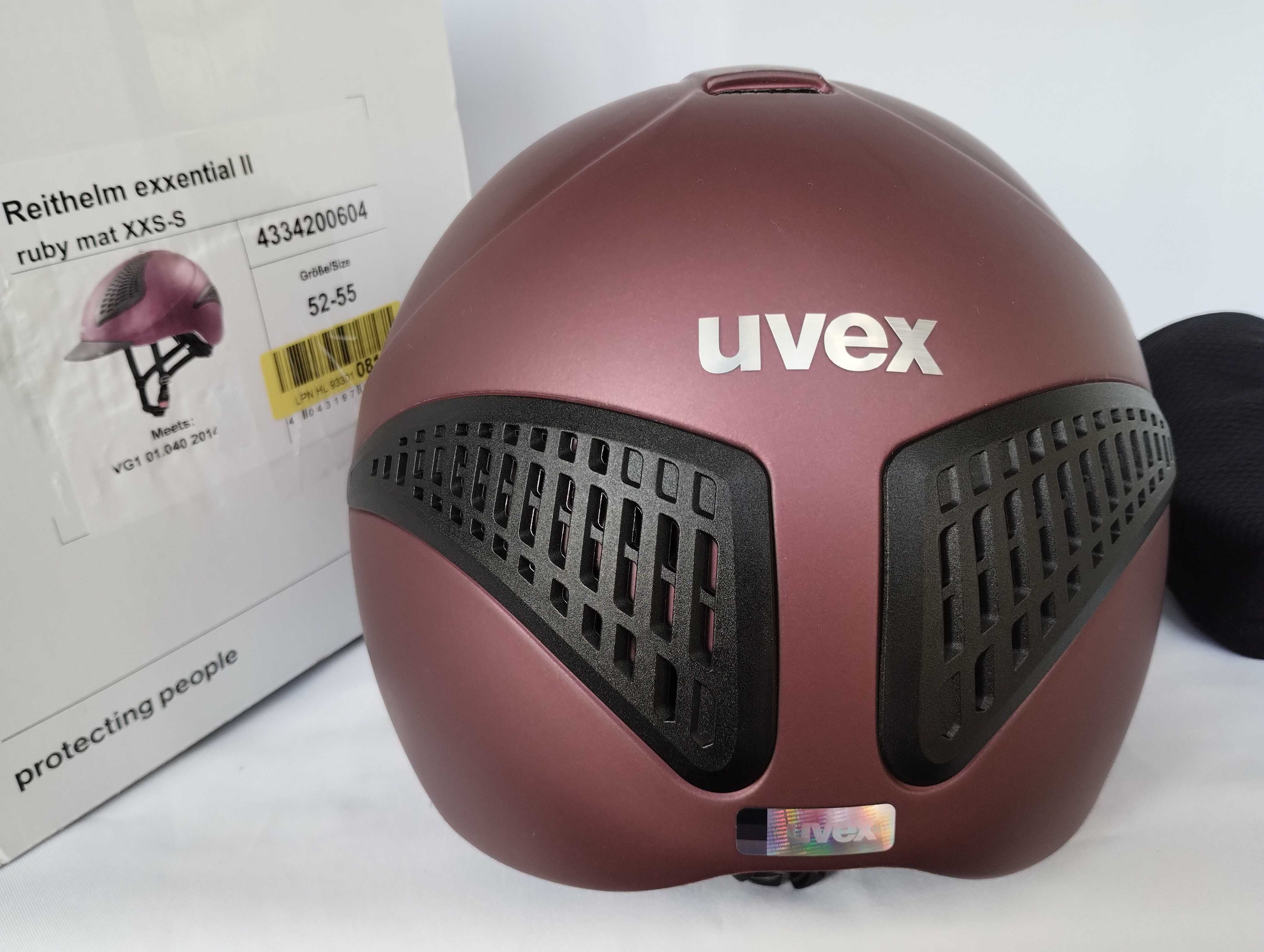 Kask jeździecki toczek Uvex Reithelm Exxential II Ruby XXS-S 52-55cm