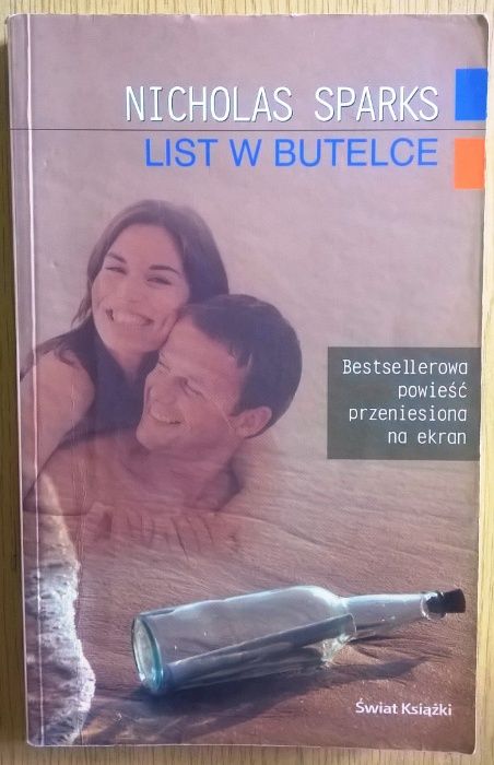 Noce w Rodanthe, List w butelce  - książki obyczajowe Nicholas Sparks